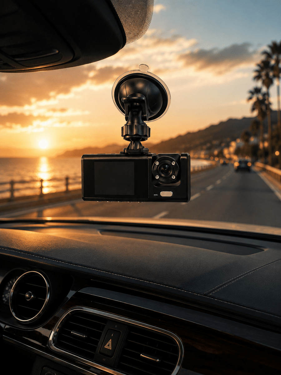 WiFi Destekli Araç İçi Kamera Çift Kameralı Full HD 1080P 170° Geniş Açılı Araç Kayıt Kamerası