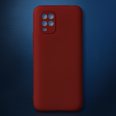 Xiaomi Mi 10 Lite Kılıf First Silikon - Bordo