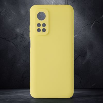 Xiaomi Mi 10t Kılıf Nano İçi Kadife Silikon - Sarı
