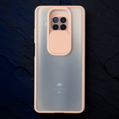 Xiaomi Mi 10t Lite Kılıf Palm Buzlu Kamera Sürgülü Silikon - Pembe