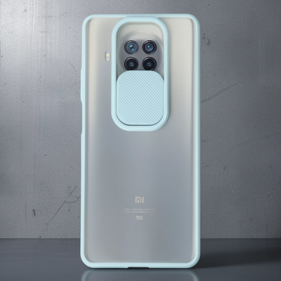 Xiaomi Mi 10t Lite Kılıf Palm Buzlu Kamera Sürgülü Silikon - Turkuaz