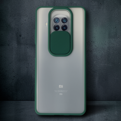 Xiaomi Mi 10t Lite Kılıf Palm Buzlu Kamera Sürgülü Silikon - Yeşil