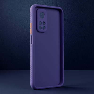 Xiaomi Mi 10t Pro Kılıf Miami Şeffaf Silikon - Açık Mor