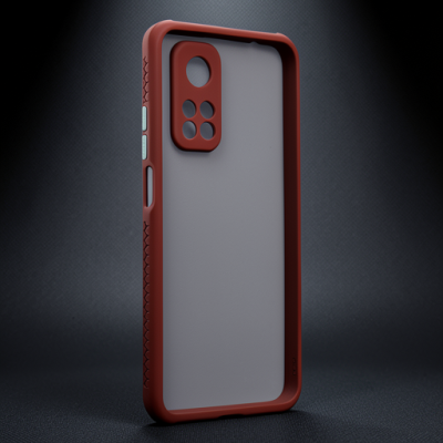 Xiaomi Mi 10t Pro Kılıf Miami Şeffaf Silikon - Fuşya