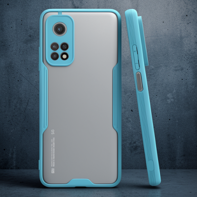 Xiaomi Mi 10t Pro Kılıf Platin Silikon - Mavi
