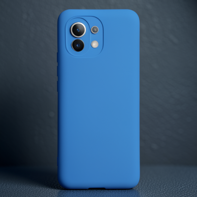 Xiaomi Mi 11 Kılıf Nano İçi Kadife Silikon - Mavi