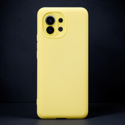 Xiaomi Mi 11 Kılıf Nano İçi Kadife Silikon - Sarı