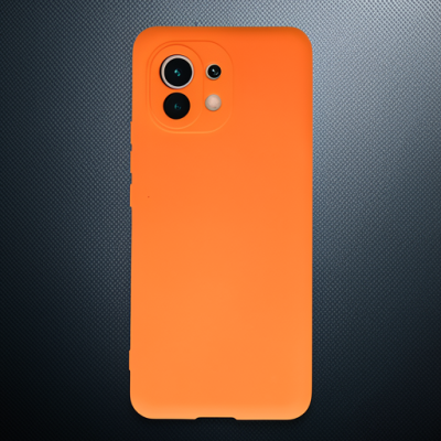 Xiaomi Mi 11 Kılıf Nano İçi Kadife Silikon - Turuncu