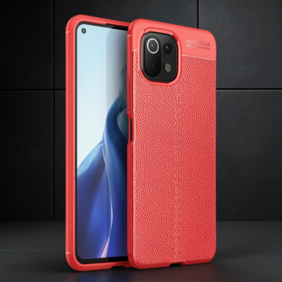 Xiaomi Mi 11 Lite Kılıf Auto Focus Kapak - Kırmızı