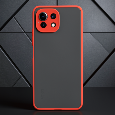 Xiaomi Mi 11 Lite Kılıf Montreal Silikon Kapak - Kırmızı