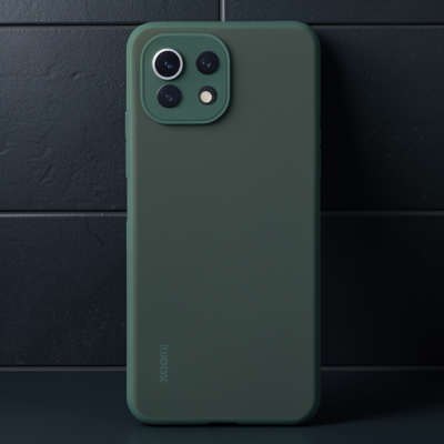 Xiaomi Mi 11 Lite Kılıf Montreal Silikon Kapak - Yeşil