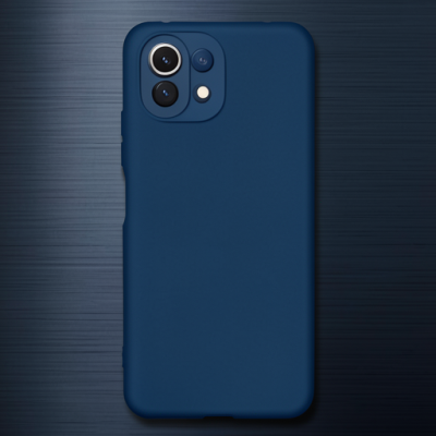 Xiaomi Mi 11 Lite Kılıf Nano İçi Kadife Silikon - Lacivert