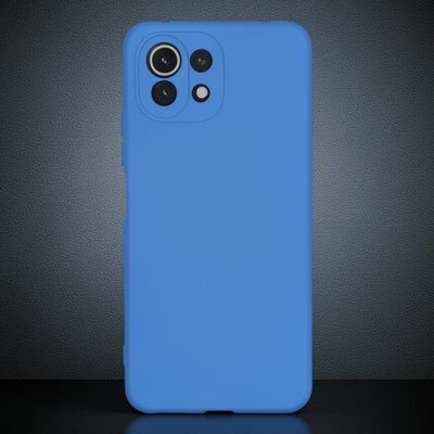 Xiaomi Mi 11 Lite Kılıf Nano İçi Kadife Silikon - Mavi