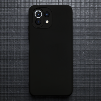 Xiaomi Mi 11 Lite Kılıf Nano İçi Kadife Silikon - Siyah