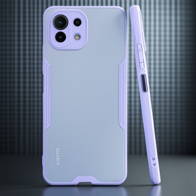 Xiaomi Mi 11 Lite Kılıf Platin Silikon - Lila