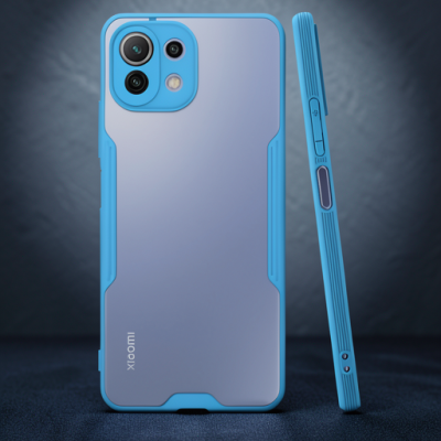 Xiaomi Mi 11 Lite Kılıf Platin Silikon - Mavi