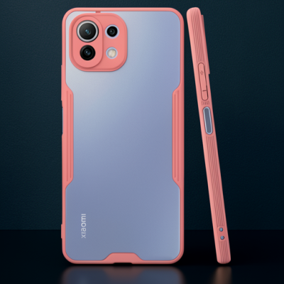 Xiaomi Mi 11 Lite Kılıf Platin Silikon - Pembe