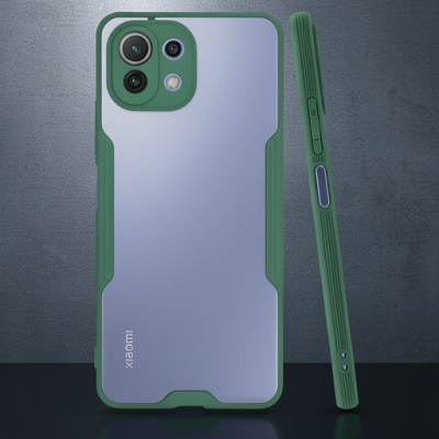 Xiaomi Mi 11 Lite Kılıf Platin Silikon - Yeşil