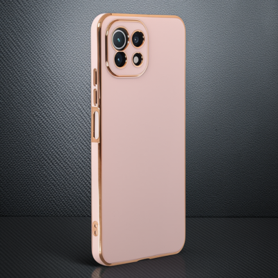 Xiaomi Mi 11 Lite Kılıf Volet Silikon - Pembe