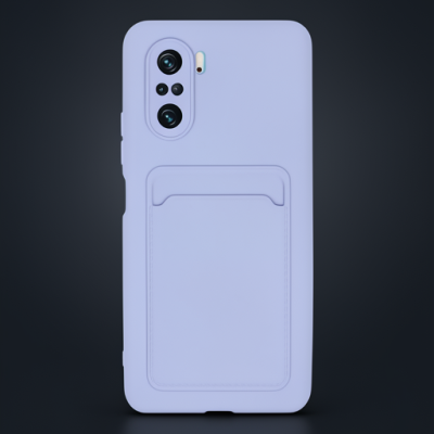 Xiaomi Mi 11i Kılıf Kelvin Kartvizitli Silikon - Lila