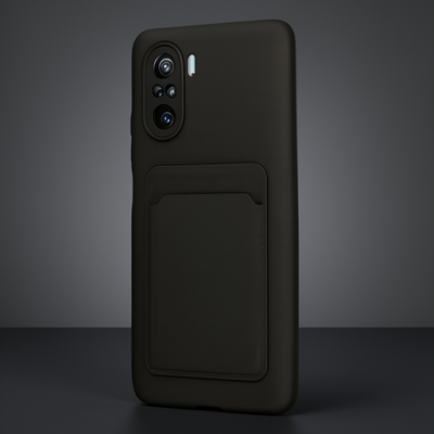 Xiaomi Mi 11i Kılıf Kelvin Kartvizitli Silikon - Siyah