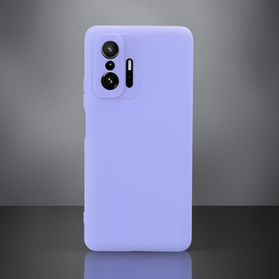 Xiaomi Mi 11t Pro Kılıf Nano İçi Kadife Silikon - Lila