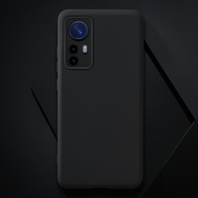 Xiaomi Mi 12 Kılıf Nano İçi Kadife Silikon - Siyah