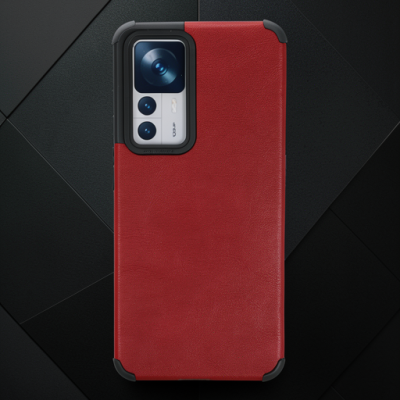 Xiaomi Mi 12t Kılıf Loop Deri Silikon - Kırmızı