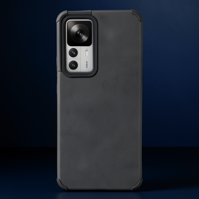 Xiaomi Mi 12t Kılıf Loop Deri Silikon - Siyah