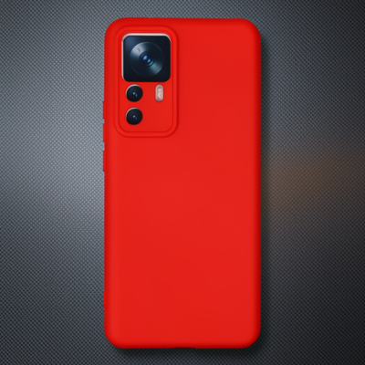Xiaomi Mi 12t Pro Kılıf Nano İçi Kadife Silikon - Kırmızı
