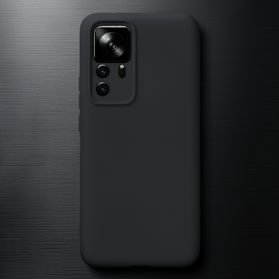 Xiaomi Mi 12t Pro Kılıf Nano İçi Kadife Silikon - Siyah