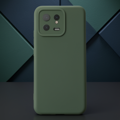 Xiaomi Mi 13 Kılıf Nano İçi Kadife Silikon - Koyu Yeşil