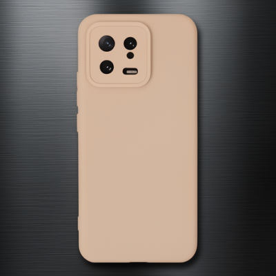 Xiaomi Mi 13 Kılıf Nano İçi Kadife Silikon - Pudra