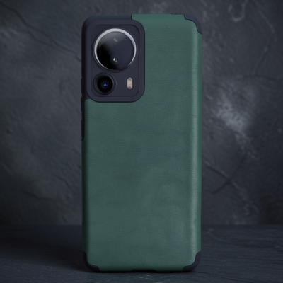 Xiaomi Mi 13 Lite Kılıf Loop Deri Silikon - Yeşil