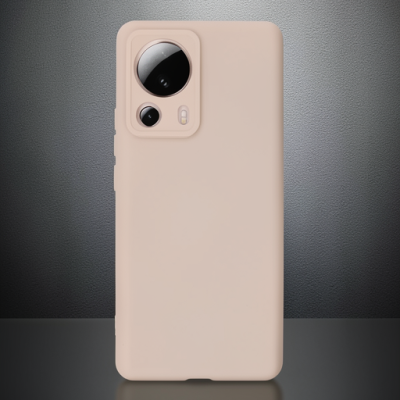 Xiaomi Mi 13 Lite Kılıf Nano İçi Kadife Silikon - Pudra