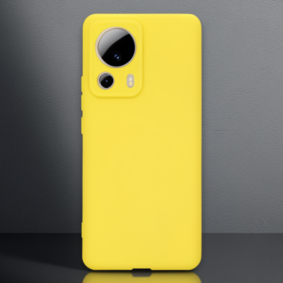 Xiaomi Mi 13 Lite Kılıf Nano İçi Kadife Silikon - Sarı