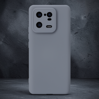 Xiaomi Mi 13 Pro Kılıf Nano İçi Kadife Silikon - Gri