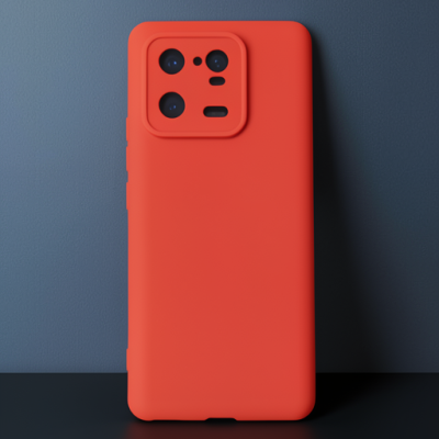 Xiaomi Mi 13 Pro Kılıf Nano İçi Kadife Silikon - Kırmızı