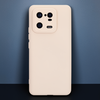 Xiaomi Mi 13 Pro Kılıf Nano İçi Kadife Silikon - Pudra
