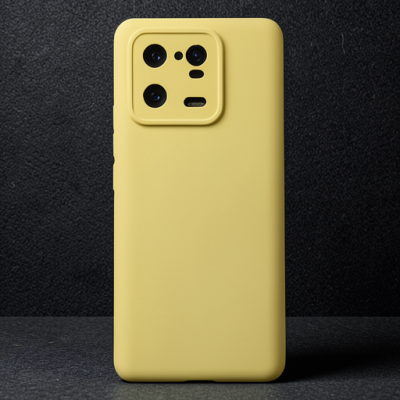 Xiaomi Mi 13 Pro Kılıf Nano İçi Kadife Silikon - Sarı