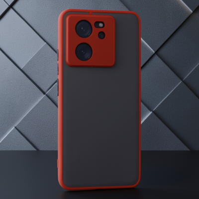 Xiaomi Mi 13t Pro Kılıf Montreal Silikon Kapak - Kırmızı