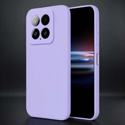 Xiaomi Mi 14t Pro Kılıf Nano İçi Kadife Silikon - Lila