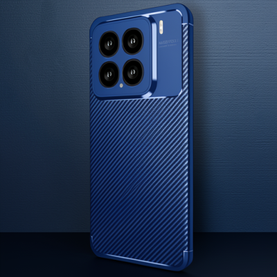 Xiaomi Mi 15 Kılıf Auto Focus Karbon Kapak - Lacivert