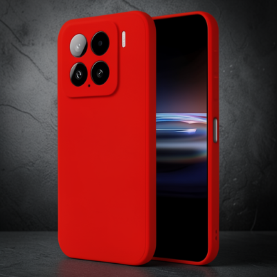 Xiaomi Mi 15 Kılıf Nano İçi Kadife Silikon - Kırmızı