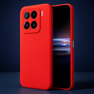 Xiaomi Mi 15 Pro Kılıf Nano İçi Kadife Silikon - Kırmızı