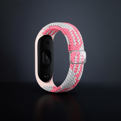Xiaomi Mi Band 4 Kordon - Pembe-beyaz