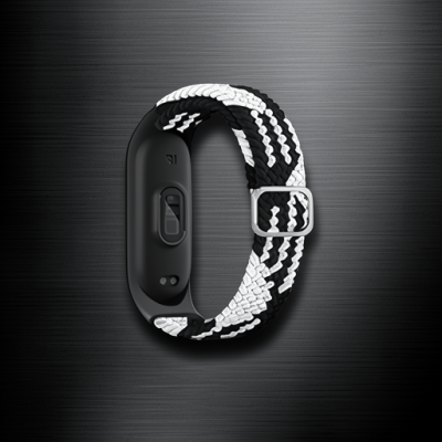 Xiaomi Mi Band 4 Kordon - Siyah-beyaz