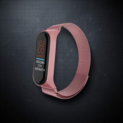 Xiaomi Mi Band 4 Metal Mıknatıslı Kordon - Rose