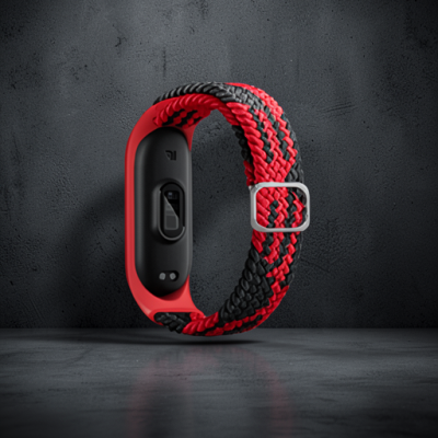 Xiaomi Mi Band 6 Kordon - Kırmızı-siyah