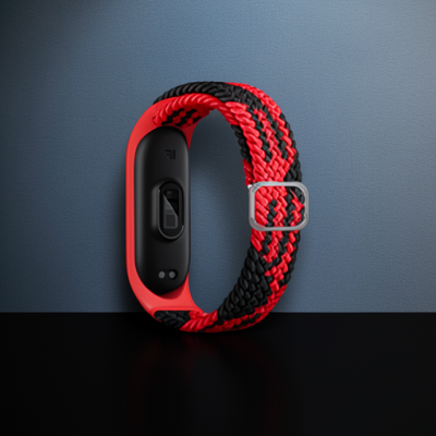 Xiaomi Mi Band 7 Kordon - Kırmızı-siyah